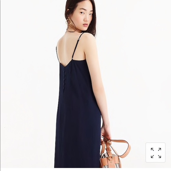 j crew midi slip dress